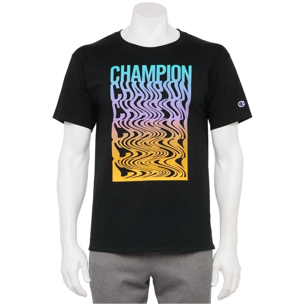 Men’s Champion repeat ripple tee - Picture 1 of 6